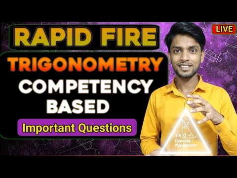 🔥50 Competency Based Questions of Trigonometry | Most Repeated PYQs| Class 10 Maths