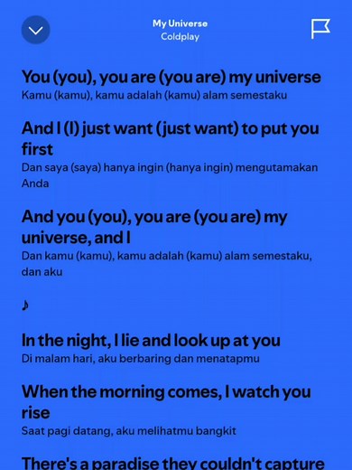 My Universe Lyrics by Coldplay and BTS