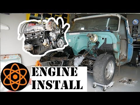 Engine Install | How to install A Clutch Kit SBC 350 (C10 Build Episode 22)
