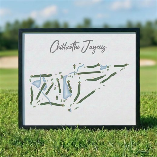 Chillicothe Jaycees, Ohio, Golf Course Map Print | Scorecard Style Layout, Golfer Gift for Him, Father’s Day Gift, BF Gift, Wall Art Decor - Etsy Australia