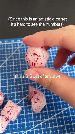 Blood Splatter Dice TW: Fake Blood #dnddice #resinart
