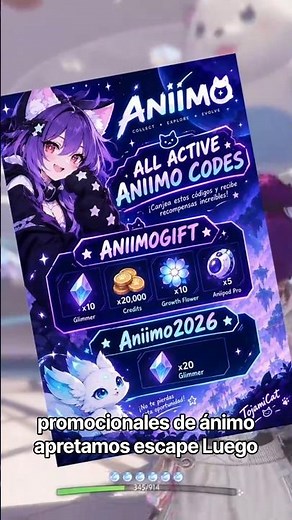 Como canjear códigos de regalo en Aniimo. #gaming #aniimo