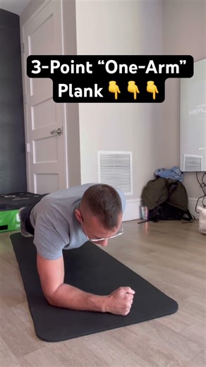 3-Point “One-Arm” Plank