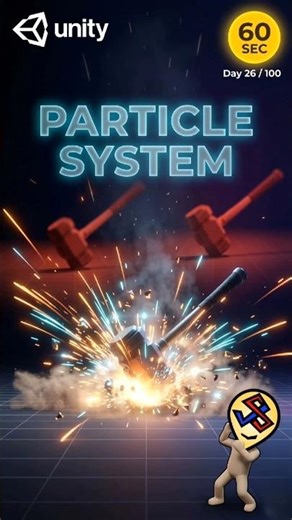 Day 26 Particle System #gamedev #gaming #coding #unity3d #indiedev