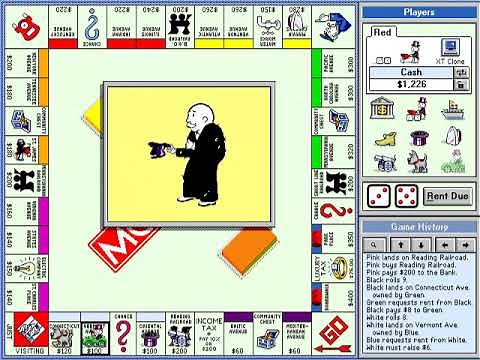(Gameplay - 21) Monopoly Deluxe (MS-DOS - 1)