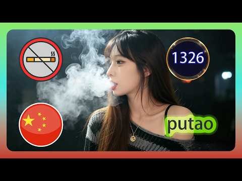 Pretty and Gorgeous Smoking Girl, Putao.1326