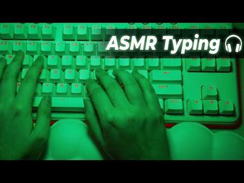 🟢 Green ASMR Typing | Satisfying Mechanical Keyboard Sounds for Sleep