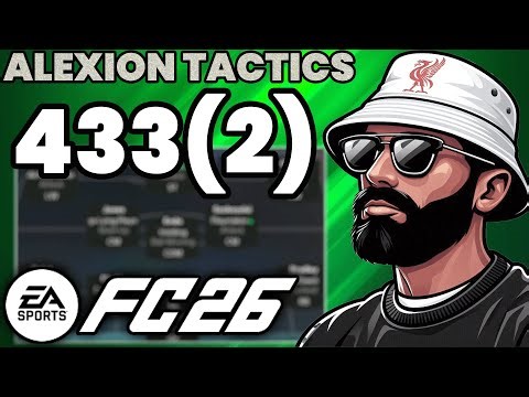 AWESOME 433(2) TACTIC TO PLAY BEAUTIFUL FOOTBALL🔥FC 26 AlexionIQ Tactics 🔴