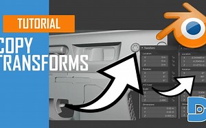 iBlender中文版插件 在 Blender 中 - 从一个对象复制变换到另一个对象 - 复制位置缩放旋转