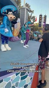 Thomas watching Clarabelle and Horace at Stitch’s Interplanetary Beach Party Blast #shorts #autism