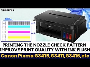 Print Quality Test Page and Clean Printhead Using Ink Flush Method Canon Pixma Ink Tank Printer