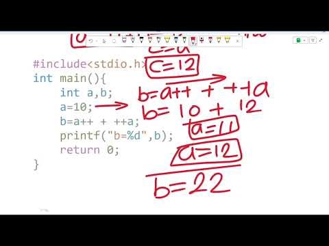 C Program to Demonstrate Pre and Post Increment Operator (b=a++ + ++a).