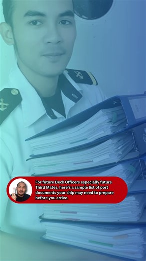 SAMPLE PORT DOCUMENTS TO PREPARE | FUTURE THIRD MATE