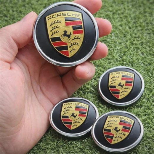 Porsche Wheel Center Caps: 76mm Black, Gold, & Silver (set of 4) - Etsy