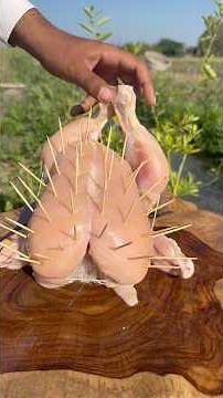 This Foil Wrapped Whole Chicken Came Out INSANELY Juicy 🤤🔥 #outdoor #chicken en
