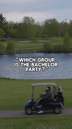 It’s always hard to tell which one is the bachelor party 😂 #golf #golfmeme #golfcart #golfing #golfingwiththeboys #lynxridge