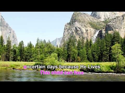 Because He Lives Karaoke HD1080