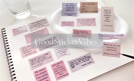 Quotes Stickers Etsy: GoodStickerVibes #stickers #quote #quotesaesthetic #bookaesthetic #bookquotes #etsy #moviequotes