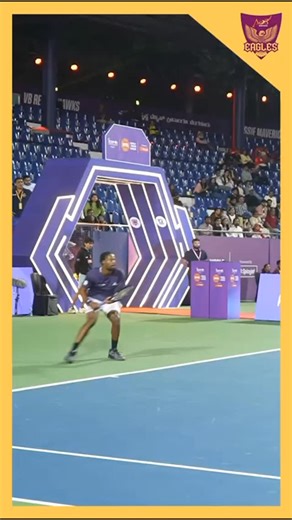 Arena of Sports on Instagram: "Fast hands. Sharp minds. Relentless intensity. 🎾🔥 Moments that define the match.🏟️😎 @iamgaelmonfils @paulabadosa #Tennis #TennisLife #TennisMatch #aoseagles #WorldTennisLeague"