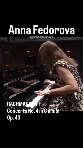 Anna Fedorova - Rachmaninoff: Concerto 4 Mvt II #piano #classicalmusic #rachmaninoff #concerto