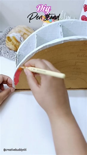 DIY pen stand | DIY table top organizer #shorts #creativebuddyniti #diy #ytshorts #trending #viral