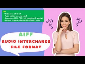 What is AIFF|What is Audio Interchange File Format|AIFF|Audio Interchange File Format