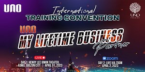 The 2023 UNO International Training Convention. Held at the Ateneo De Manila, Henry Lee Irwin Theatre last April 1, 2023. Witness the highlights from powerful speakers as they rock the floor and inspire our hearts during this memorable event. UNO, My Lifetime Business Partner! #UNOInternationalTrainingConvention2023 #UNOMyLifetimeBusinessPartner #UnoOnlineBusiness #UnoBusinessOpportunity | Unlimited Network of Opportunities Intl. Corp. (Official Site)