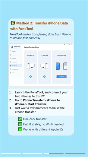 iPhone to iPhone Data Transfer Made Easy! #transfer #iphone #data