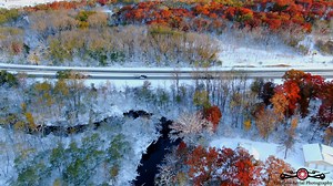 25K views · 606 reactions | A quick flyover of US-20 and I-94 this morning. Let’s see your first snow photos and snow totals! | Timeless Aerial Photography | Facebook