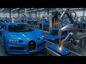 Inside the Bugatti atelier: from W16 components to 400 km/h hypercar (complete process)