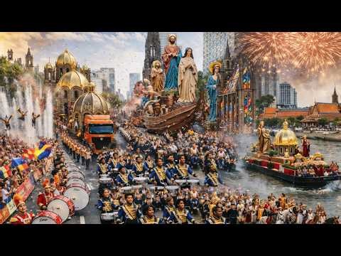 GLOBAL SPRING PARADE 2026 🌍 World’s Most Epic River & City Marching Spectacle (4K)