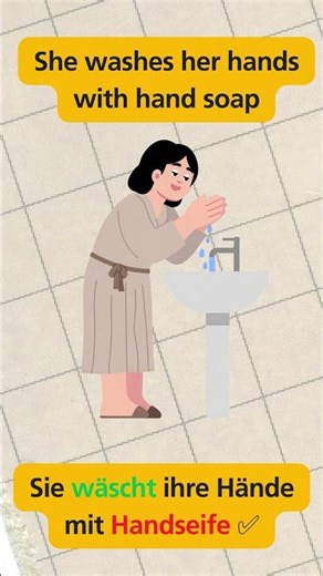 🇩🇪 Learn German for beginners A1–A2 with 3 simple daily sentences! #learngerman #deutschlernen