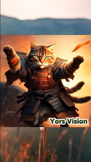 Samurai Cat's Peaceful Journey After the Final Battle | Epic AI Animation