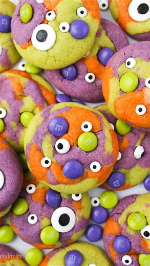 Julianne Dell_Beyond Frosting | Looking for an easy Halloween treat that’s equal parts cute and spooky? 👀🎃 These Monster Sugar Cookies are it! Soft, chewy, and buttery... | Instagram