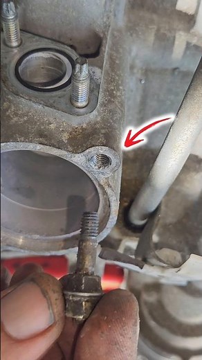 exhaust stud easy install. #diy #tools #tricks
