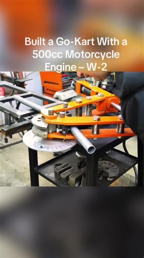 Go-Kart Built With 500cc Motorcycle Engine