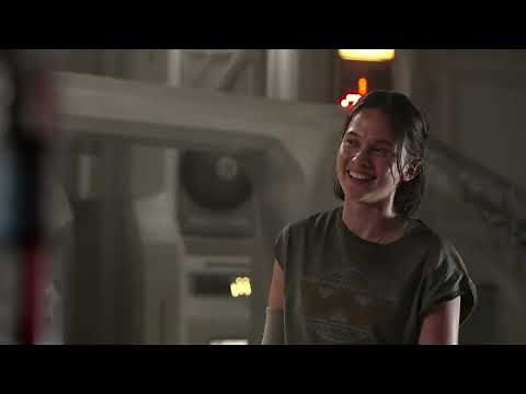 Cailee Spaeny behind the scenes of Alien Romulus