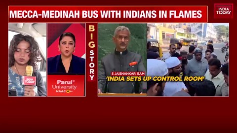 42 Telangana Pilgrims Charred to Death in Bus-Tanker Collision Near Mecca.