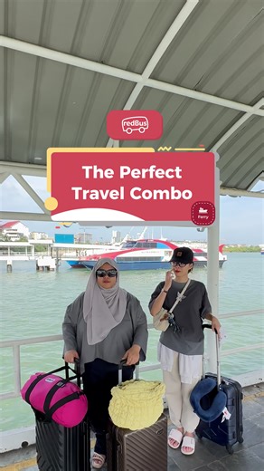The perfect travel combo: good at everything, even finding affordable ferry tickets! 👉 Gunakan kod REDBUSJOY untuk diskaun 30% dan 30% pulangan tunai untuk tiket feri anda! 👉 CHUP tiket feri sekarang di redBus app atau layari https://www.redbus.my/ferry #redBusMY #Feri #ferrytrip #trend #travelbestie