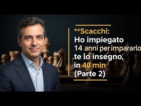 Scacchi: Ho impiegato 14 anni per impararlo, te lo insegno in 40 min (Parte 2)