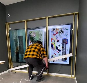 He built a beautiful window using 3 big TVs | Wood Mood