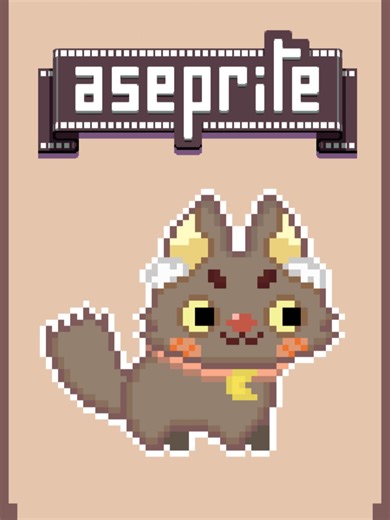 Aseprite: Animated Pixel Doggo Furballs Time Lapse
