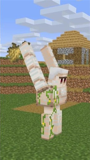 パンをつくるアイアンゴーレム / Iron golem making bread. 【Minecraft animation】