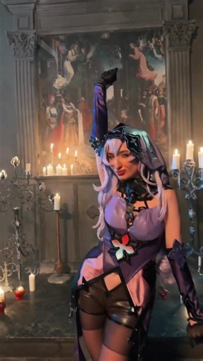 Fantasy Gothic Costume Performance in Elaborate Setting