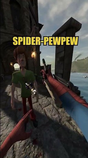 Ultra Instinct Shaggy in VR vs SPIDER-MAN #virtualreality #vr #gaming #spiderman