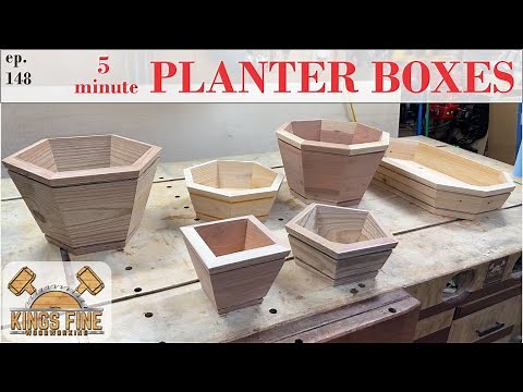 Spend $10 - Make $50! Make Money Woodworking! 5 minute Planter Boxes - any number of sides!