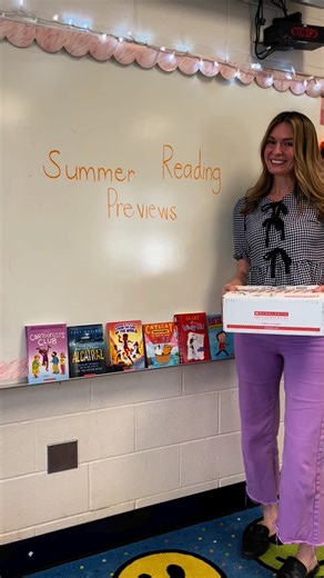Paige | The Eppich Classroom on Instagram: "Previewing potential summer reads for my third graders! You can get your class great chapters books to preview https://clubs.scholastic.com/home Be sure to place your order by April 30th! 🌸 #scholasticinsiderapril #teachersofinstagram #thirdgradeteacher #summerreads"