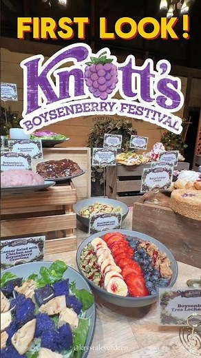 Knott’s Berry Farm Boysenberry Festival Foods 2026