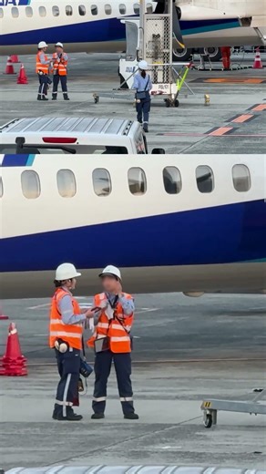車椅子用移動式リフト・スタンバイ！ 【2倍速】ANA WINGS JA855A Bombardier DHC-8-402Q Dash 8 大阪国際（伊丹）空港 #shorts