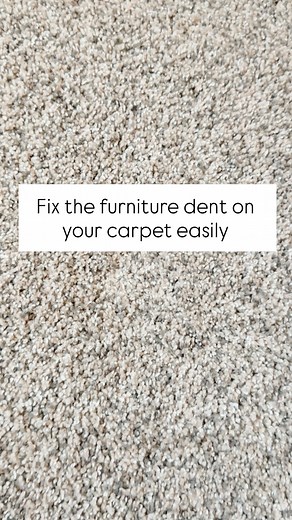 Brianna Brown | ORGANIZING | CLEANING | DIY on a budget | If you move your furniture and have that dent in your carpet… try this to get the fluffy back into your carpet. ✨✨ Follow for more😘 | Instagram